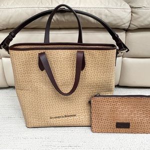 Dooney & Bourke Embossed Leather Purse and Wristlet